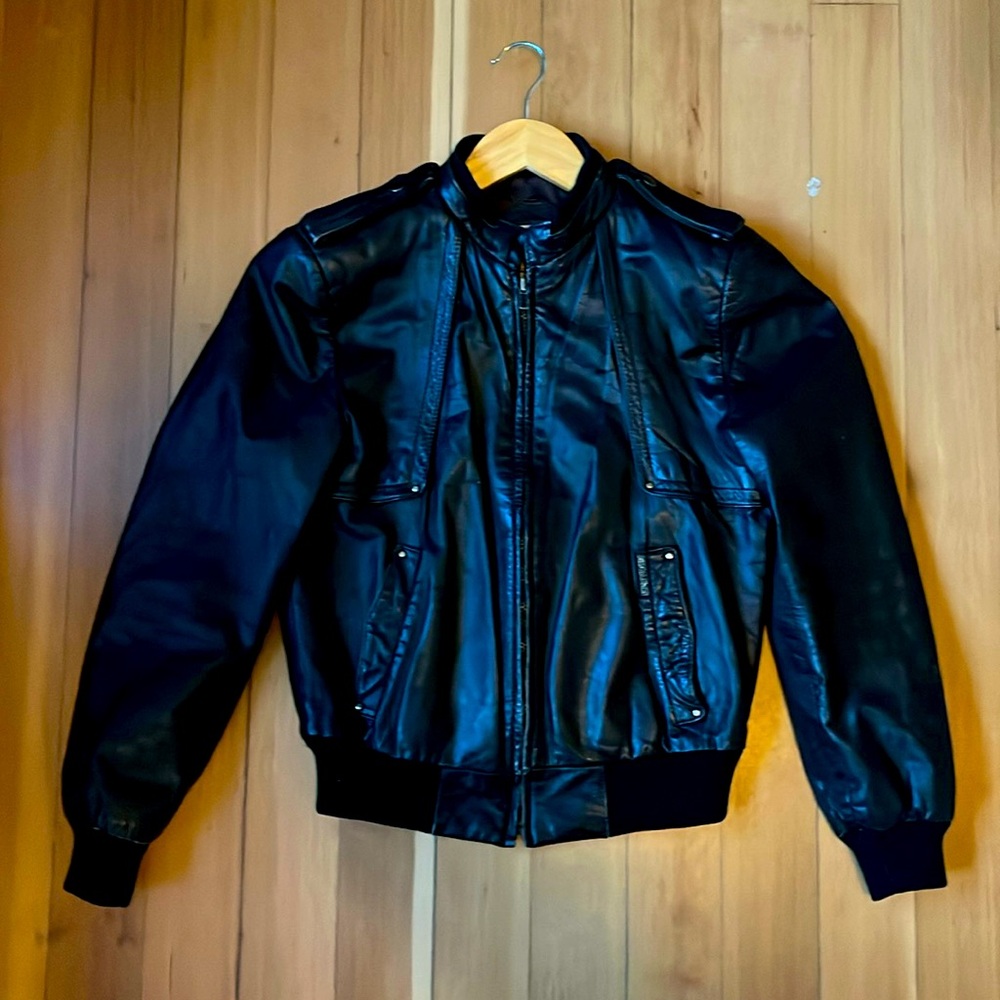 Casablanca Vintage black leather jacket